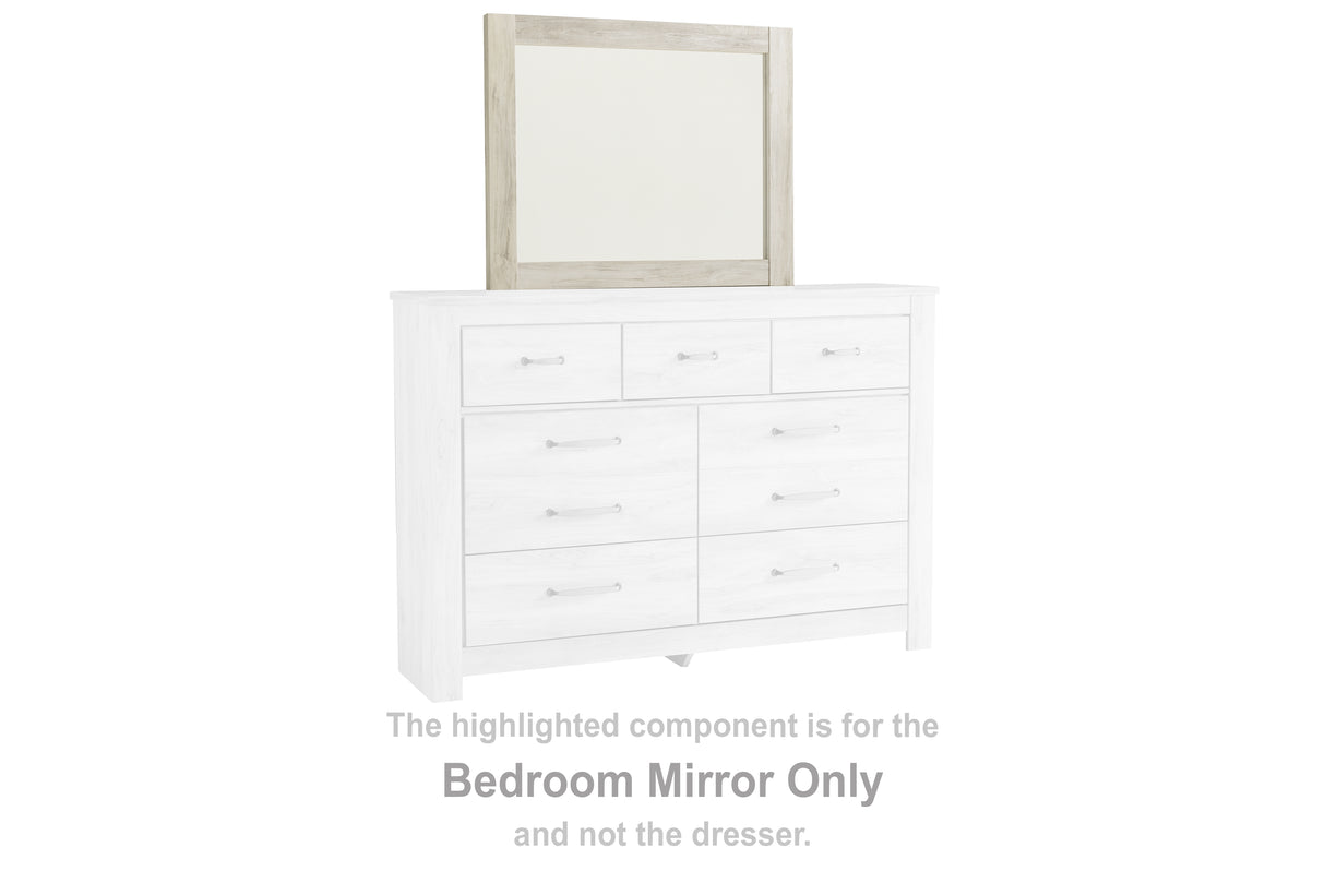 Mega Furniture - Ashley Furniture - Bellaby Bedroom - Bedroom Mirror / Whitewash - B331-36