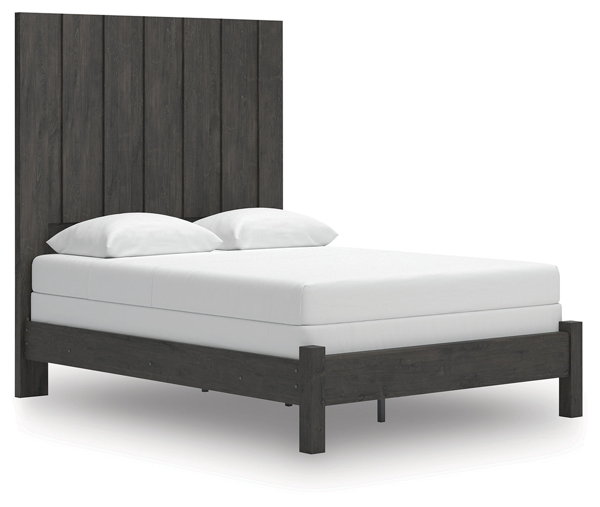 Mega Furniture - Ashley Furniture - Fraluna Bedroom - Queen Panel Bed / Charcoal - PCB3370B2