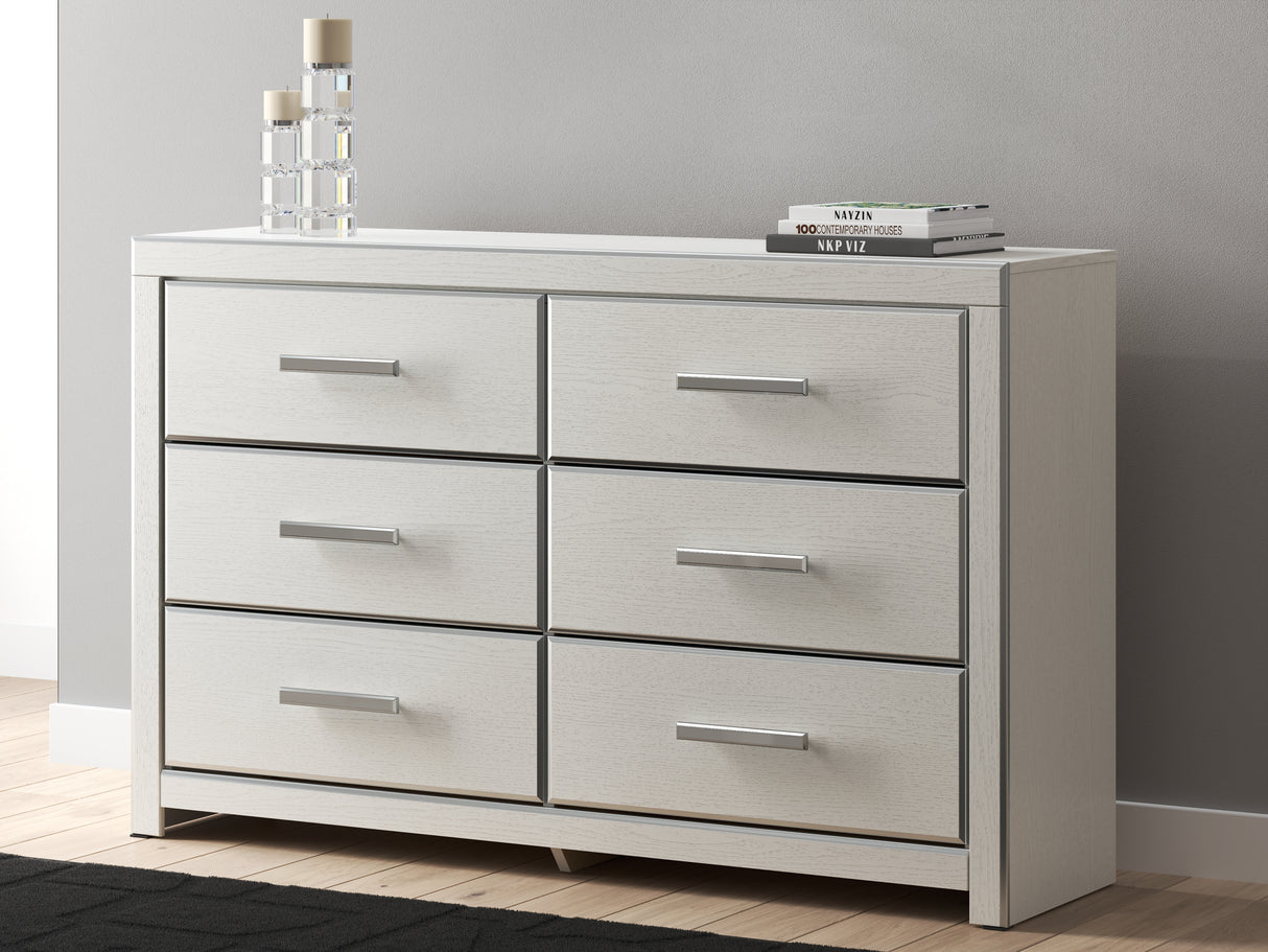 Mega Furniture - Ashley Furniture - Zuraleus Bedroom - Six Drawer Dresser / White - PCB3381-31
