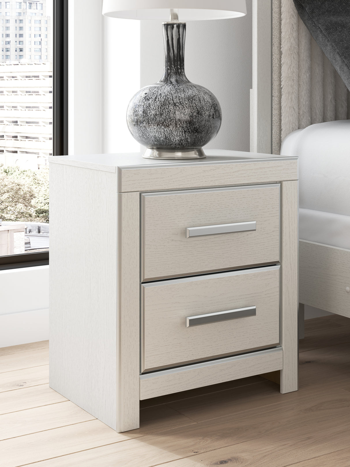 Mega Furniture - Ashley Furniture - Zuraleus Bedroom - California King Upholstered Bed / White - PCB3381B14