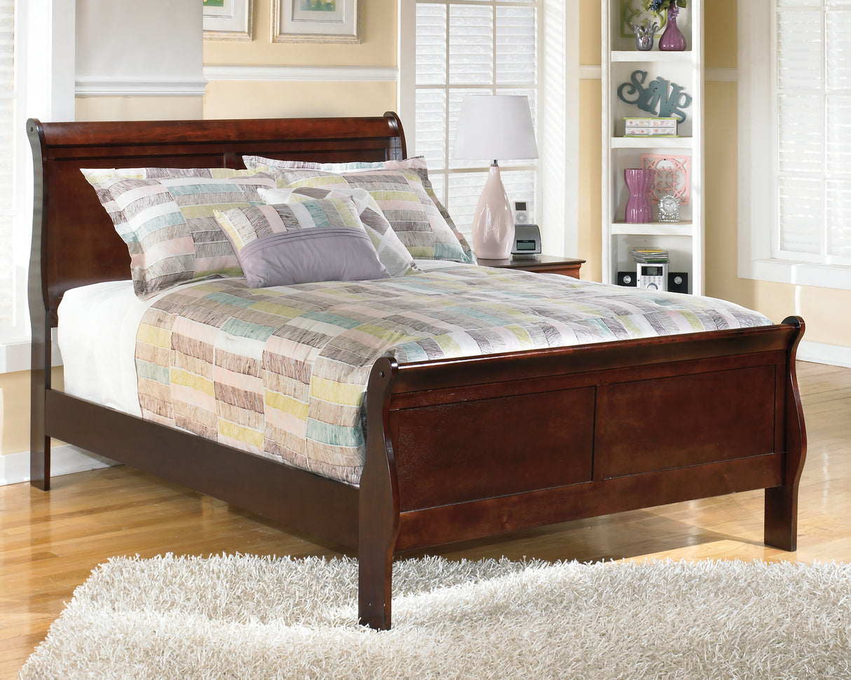 Mega Furniture - Ashley Furniture - Alisdair Bedroom - Full Sleigh Bed / Reddish Brown - B376B4