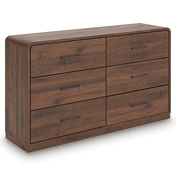 Mega Furniture - Ashley Furniture - Fortlorn Bedroom - Dresser / Walnut Brown - PCB386-31