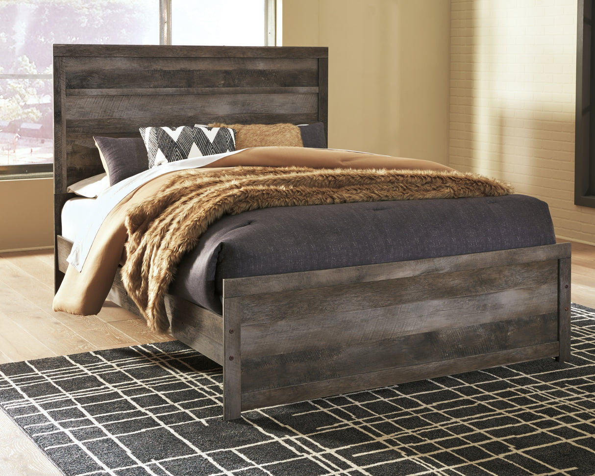 Mega Furniture - Ashley Furniture - Wynnlow Bedroom - Queen Panel Bed / Gray - B440B2