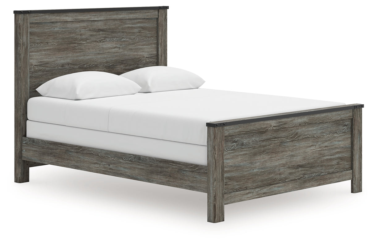 Mega Furniture - Ashley Furniture - Frandern Bedroom - Queen Panel Bed / Black/Gray - B4480B21