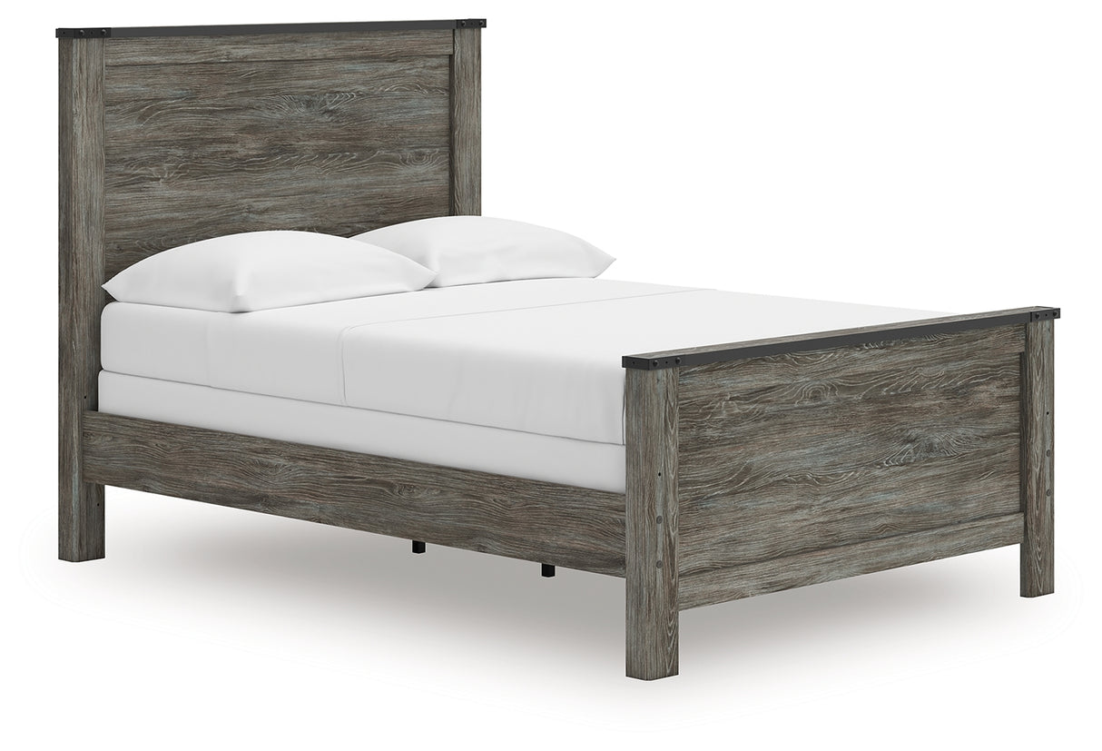 Mega Furniture - Ashley Furniture - Frandern Bedroom - Full Panel Bed / Black/Gray - B4480B19