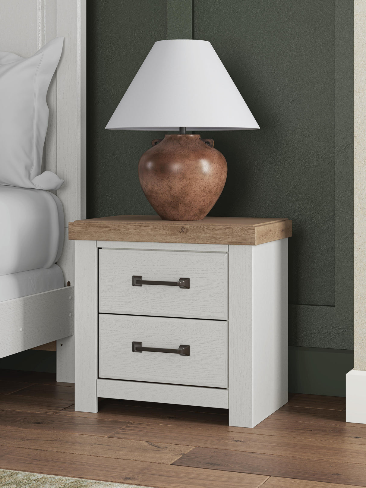 Mega Furniture - Ashley Furniture - Savonport Bedroom - Two Drawer Night Stand - B4615-92