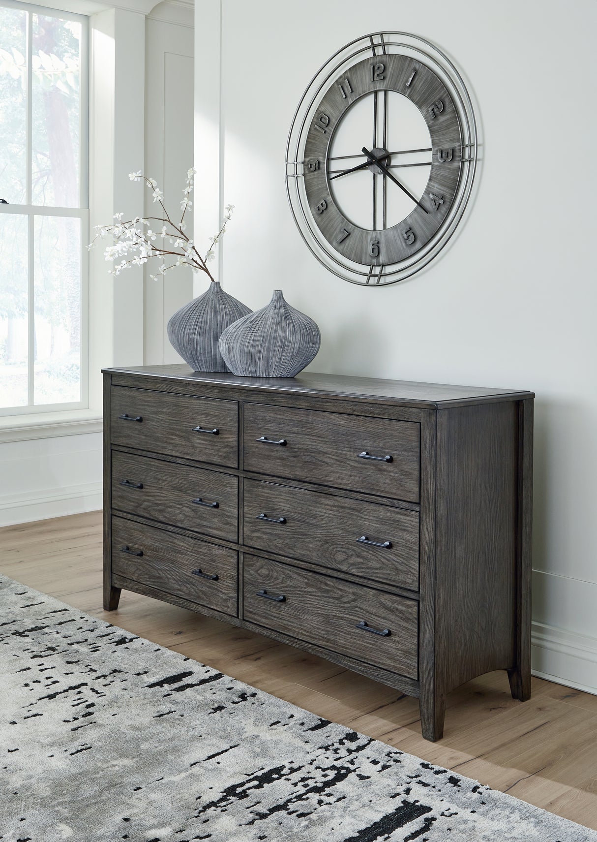 Mega Furniture - Ashley Furniture - Montillan Bedroom - Dresser / Grayish Brown - B651-31