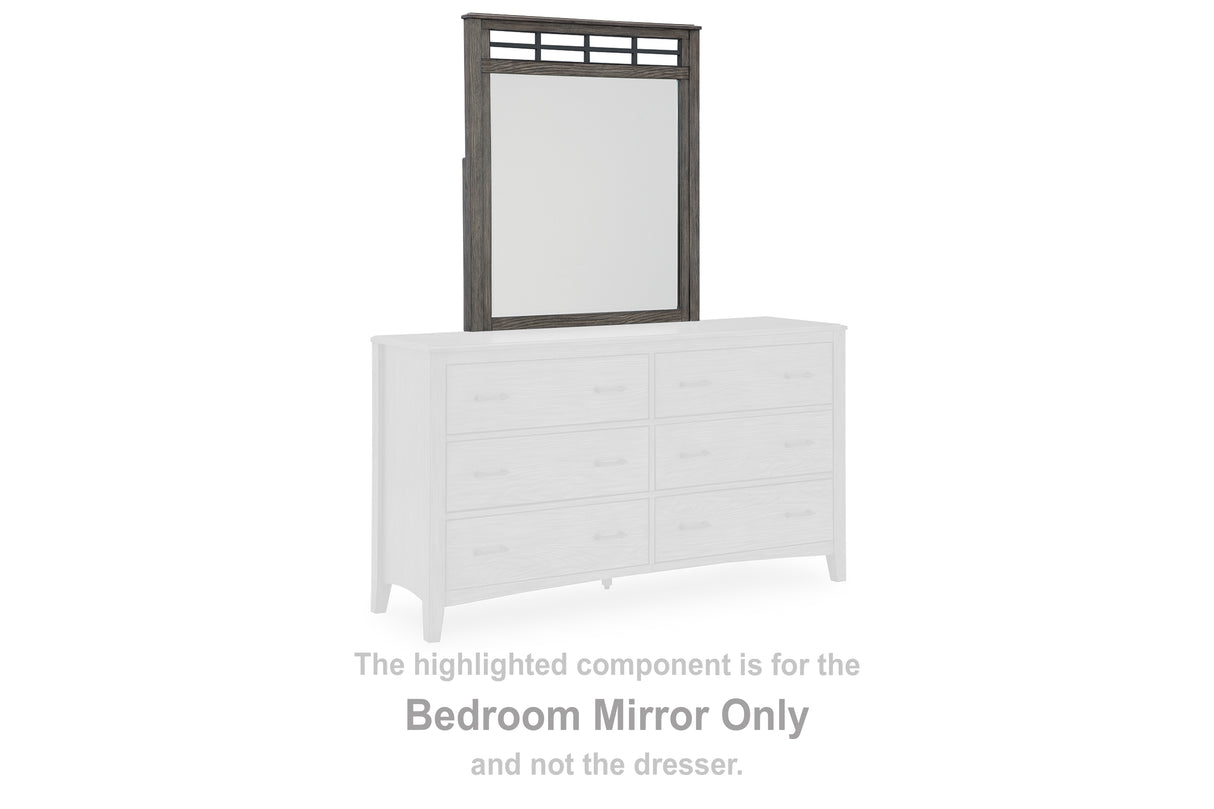 Mega Furniture - Ashley Furniture - Montillan Bedroom - Bedroom Mirror / Grayish Brown - B651-36