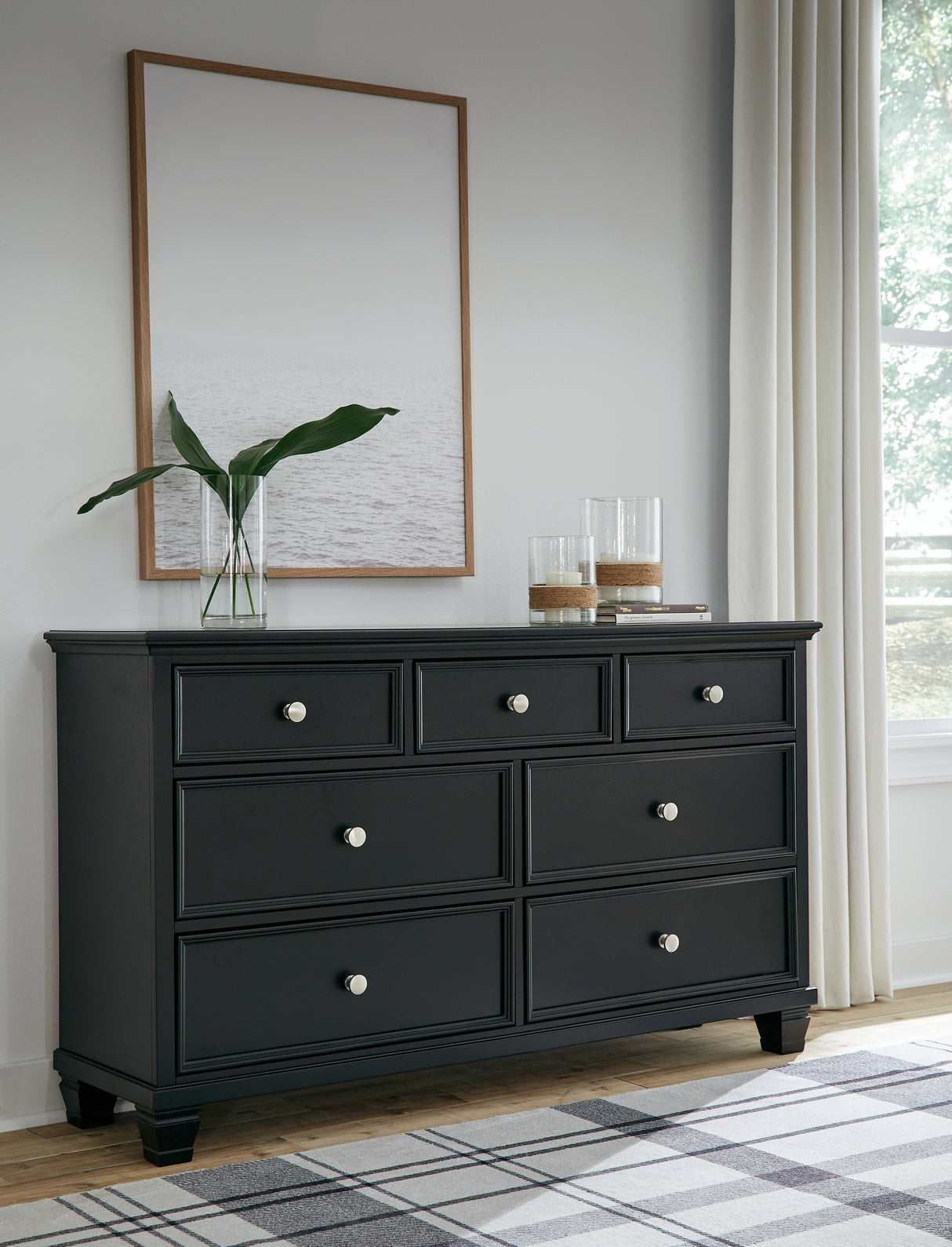 Mega Furniture - Ashley Furniture - Lanolee Bedroom - Dresser / Black - B687-31