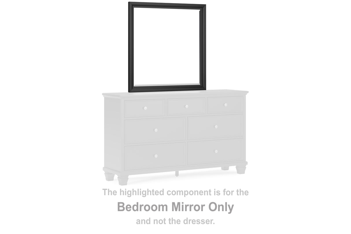 Mega Furniture - Ashley Furniture - Lanolee Bedroom - Bedroom Mirror / Black - B687-36