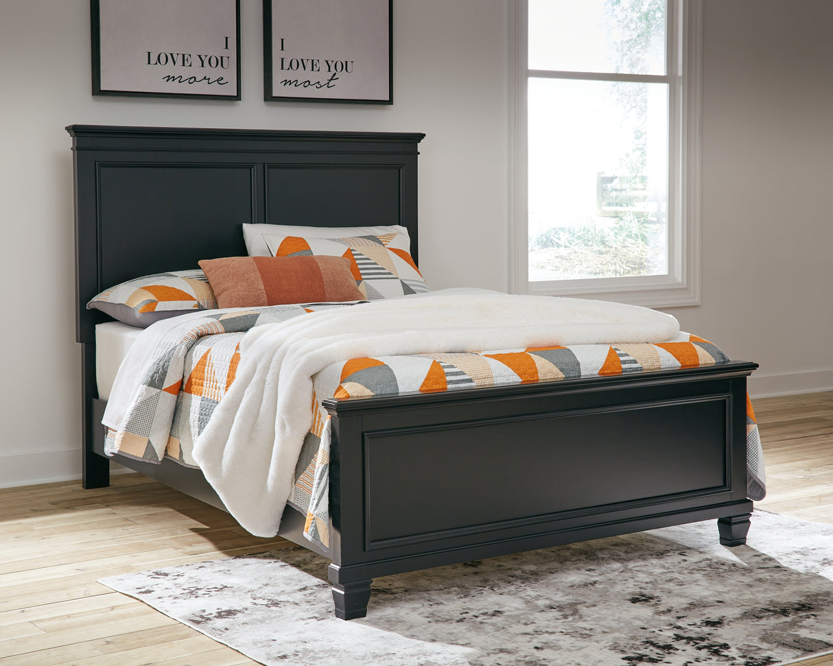 Mega Furniture - Ashley Furniture - Lanolee Bedroom - Full Panel Bed / Black - B687B4