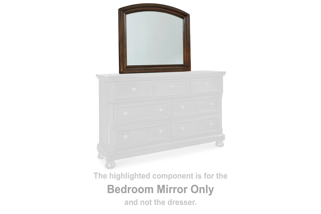 Mega Furniture - Ashley Furniture - Porter Bedroom - Bedroom Mirror / Rustic Brown - B697-36