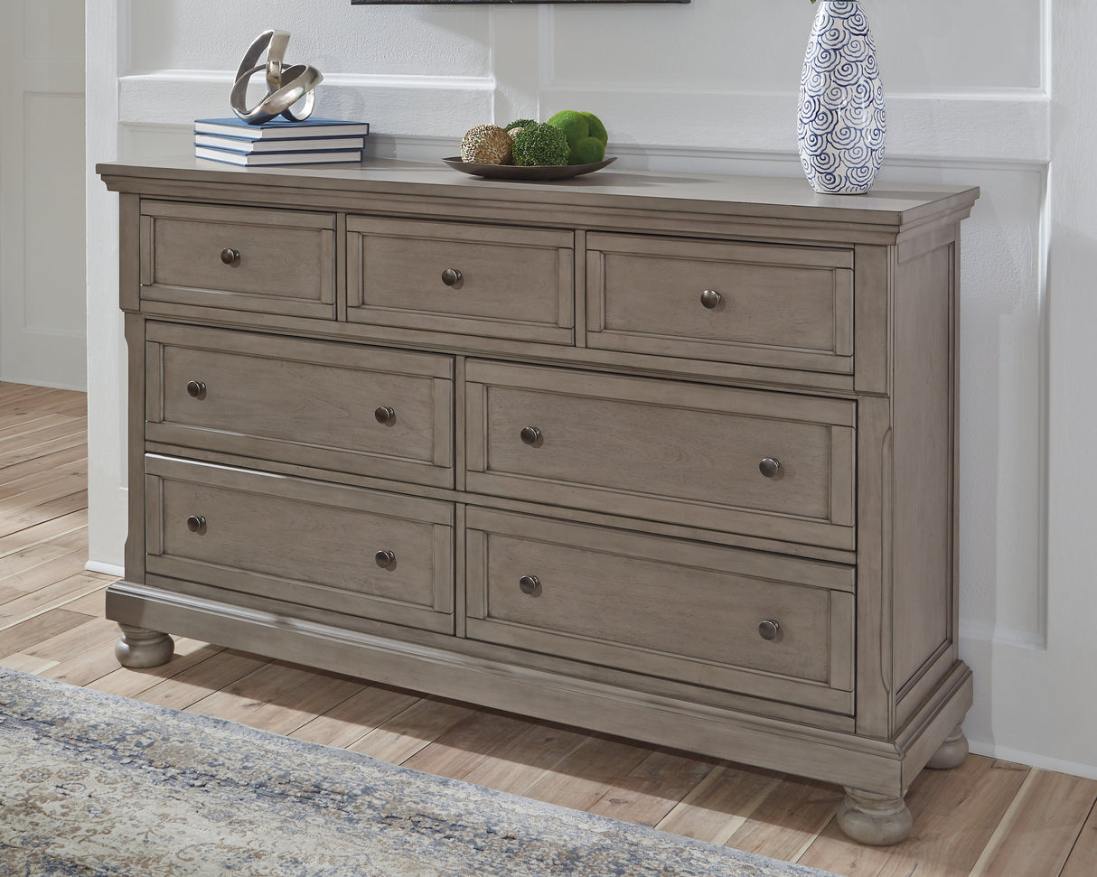 Mega Furniture - Ashley Furniture - Lettner Bedroom - Dresser / Light Gray - B733-31