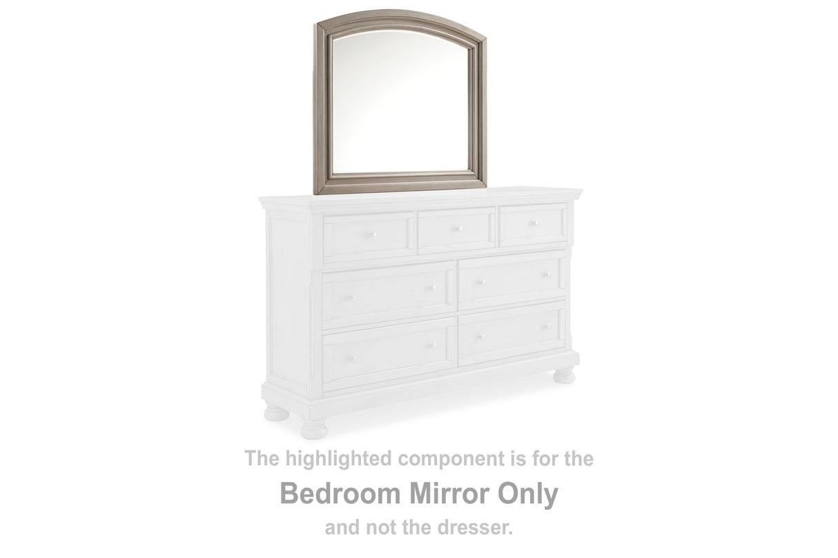 Mega Furniture - Ashley Furniture - Lettner Bedroom - Bedroom Mirror / Light Gray - B733-36