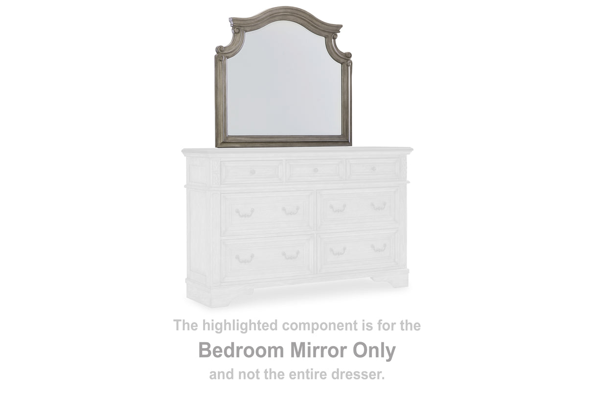 Mega Furniture - Ashley Furniture - Lodenbay Bedroom - Bedroom Mirror / Antique Gray - B751-36