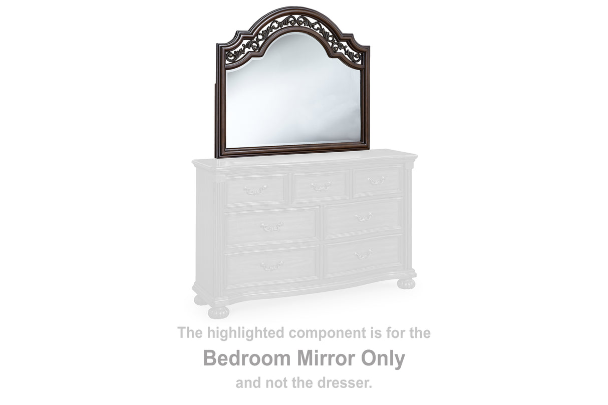 Mega Furniture - Ashley Furniture - Lavinton Bedroom - Bedroom Mirror / Brown - B764-36