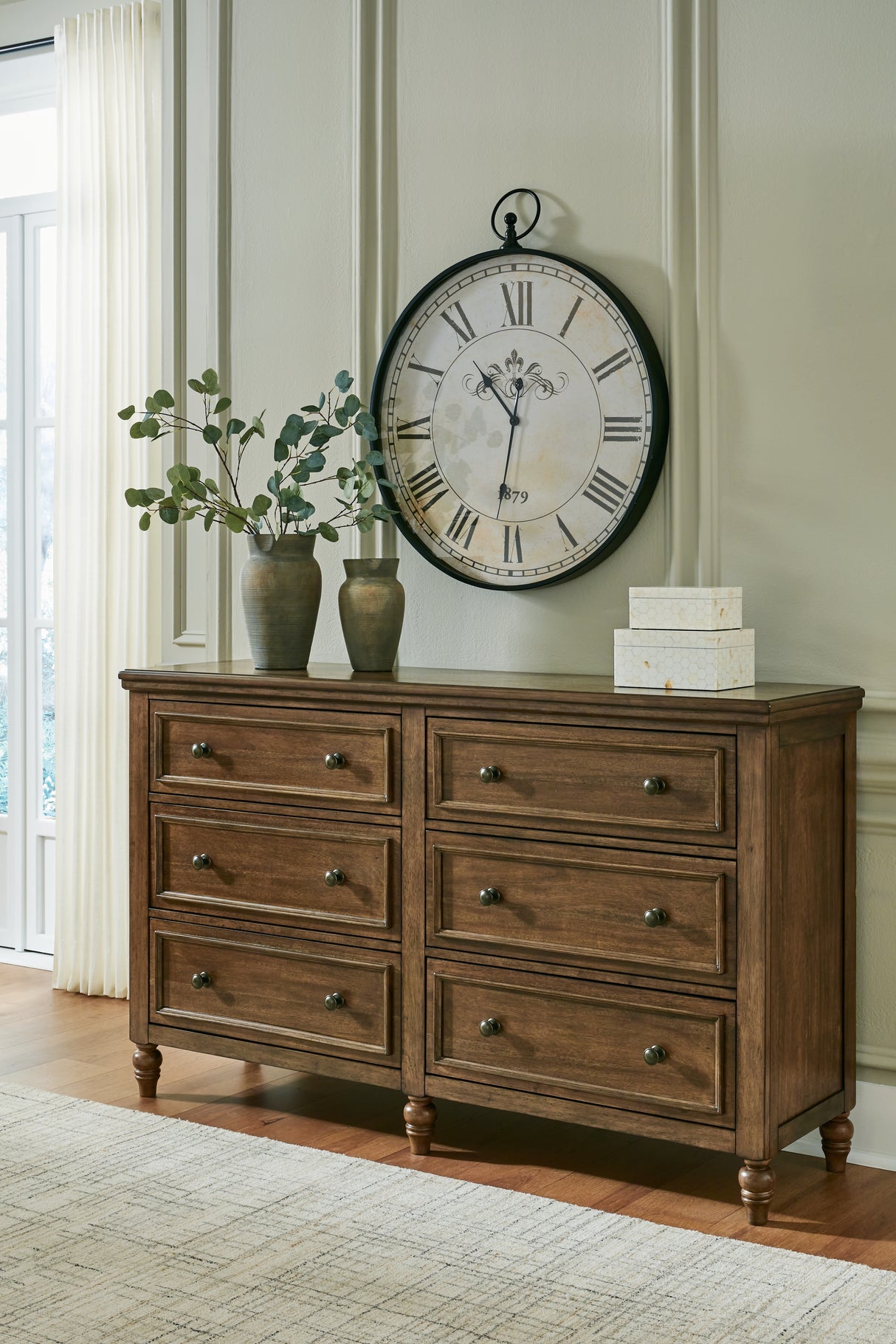 Mega Furniture - Ashley Furniture - Sturlayne Bedroom - Dresser / Brown - B787-31