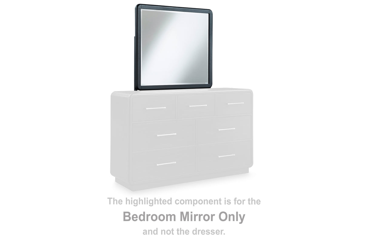 Mega Furniture - Ashley Furniture - Rowanbeck Bedroom - Bedroom Mirror / Black - B821-36