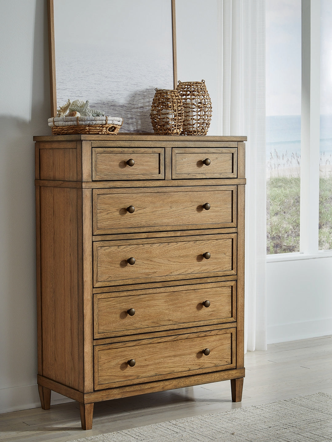 Mega Furniture - Ashley Furniture - Sharlance Bedroom - Six Drawer Chest / Brown - B895-46