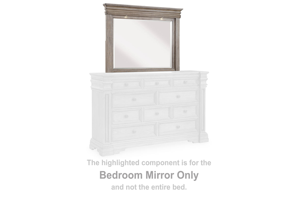 Mega Furniture - Ashley Furniture - Blairhurst Bedroom - Bedroom Mirror / Light Grayish Brown - B916-36