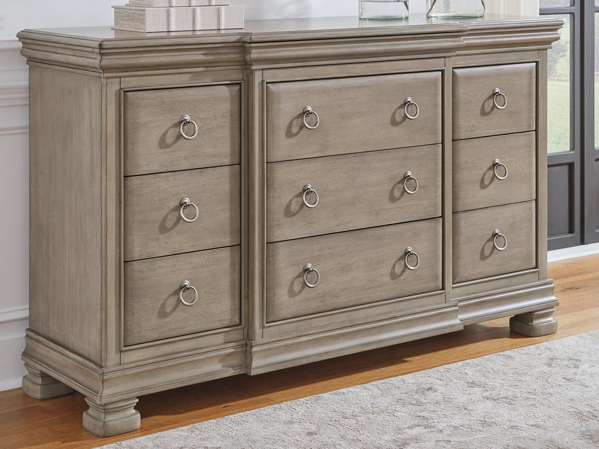 Mega Furniture - Ashley Furniture - Lexorne Bedroom - Dresser / Gray - B924-31