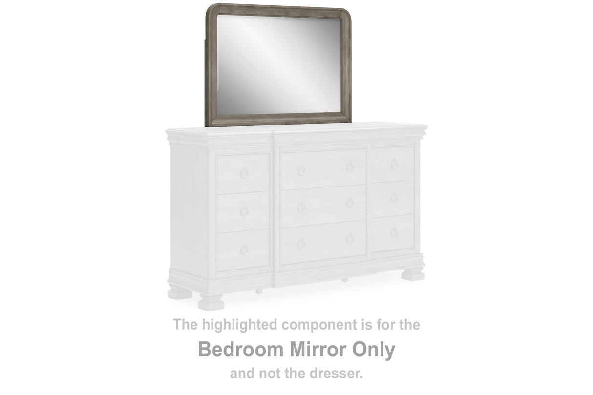 Mega Furniture - Ashley Furniture - Lexorne Bedroom - Bedroom Mirror / Gray - B924-36