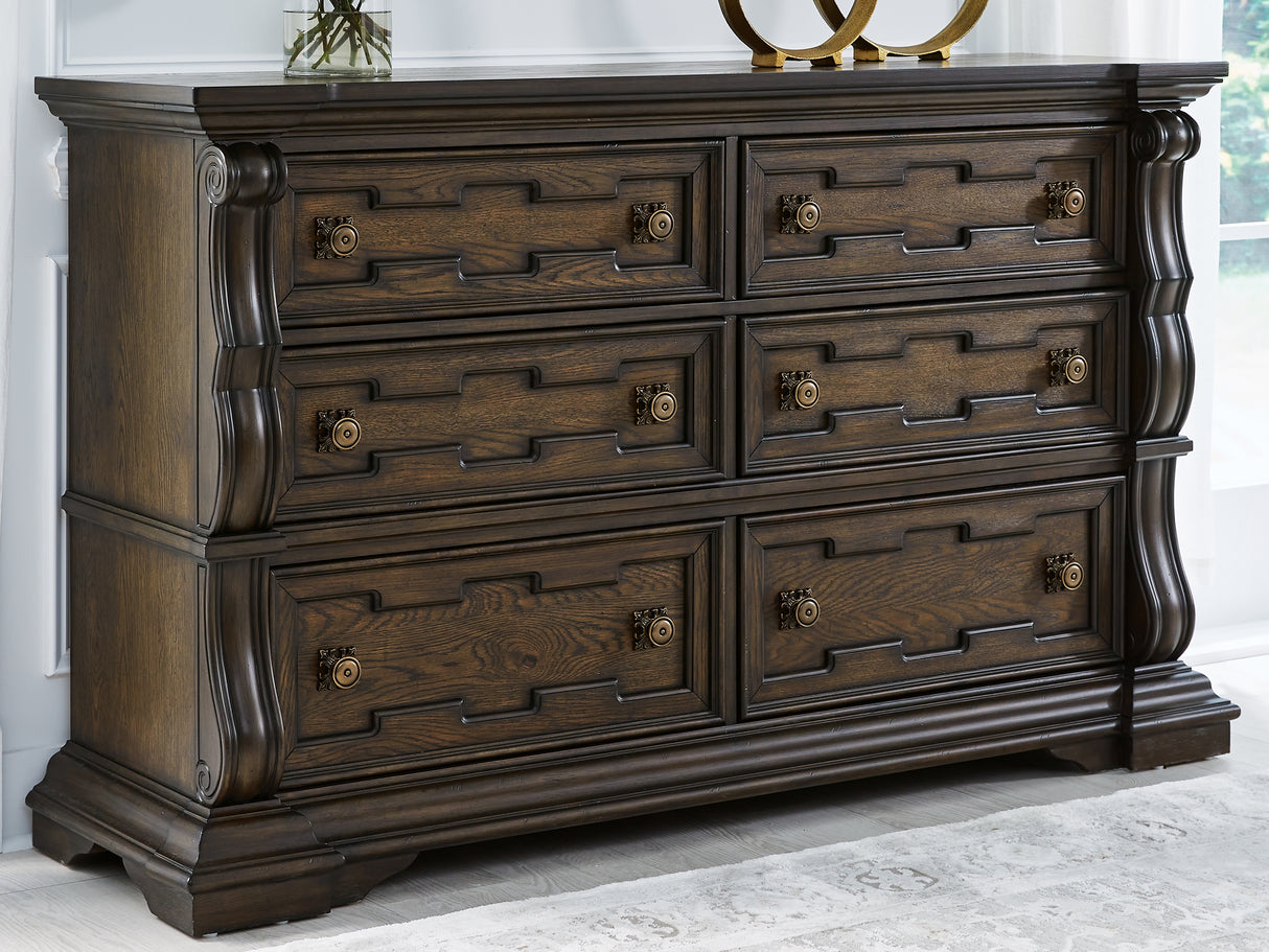 Mega Furniture - Ashley Furniture - Maylee Bedroom - Dresser / Dark Brown - B947-31