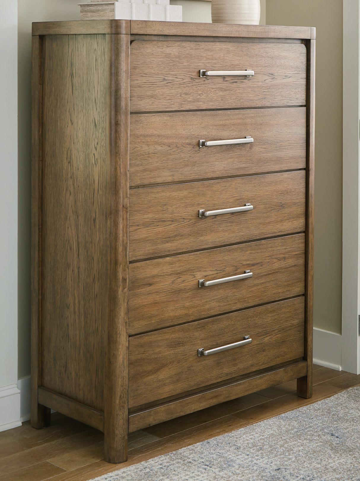 Mega Furniture - Ashley Furniture - Cabalynn Bedroom - Dresser and Mirror / Light Brown - B974B1