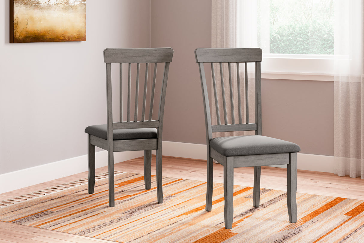 Mega Furniture - Ashley Furniture - Shullden Dining Room - Dining Chair (Set of 2) / Gray - D194-01X2