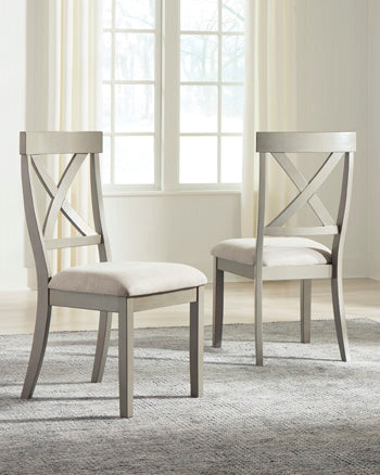 Mega Furniture - Ashley Furniture - Parellen Dining Room - Dining Chair (Set of 2) / Gray - D291-01X2