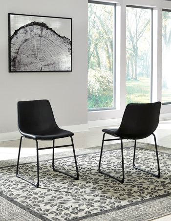 Mega Furniture - Ashley Furniture - Centiar Dining Room - Dining Chair (Set of 2) / Black - D372-06X2