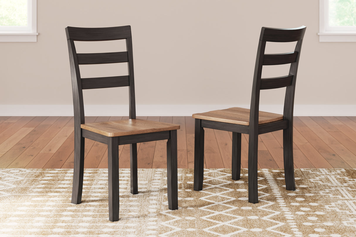 Mega Furniture - Ashley Furniture - Gesthaven Dining Room - Dining Chair (Set of 2) / Natural/Brown - D396-01X2