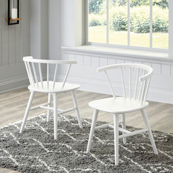 Mega Furniture - Ashley Furniture - Grannen Dining Room - Dining Chair (Set of 2) / White - D407-01X2