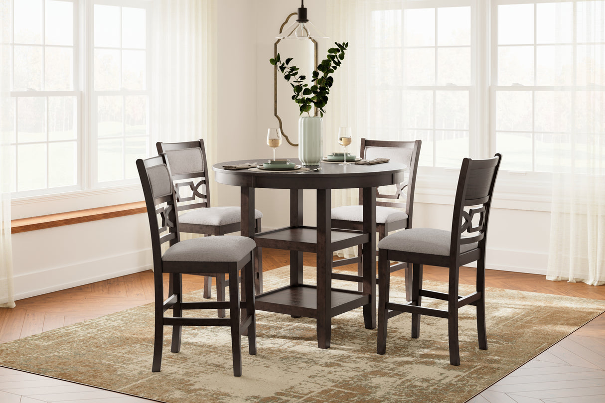 Mega Furniture - Ashley Furniture - Langwest Dining Room - Dining Room Table Set (6/CN) / Brown - D422-325