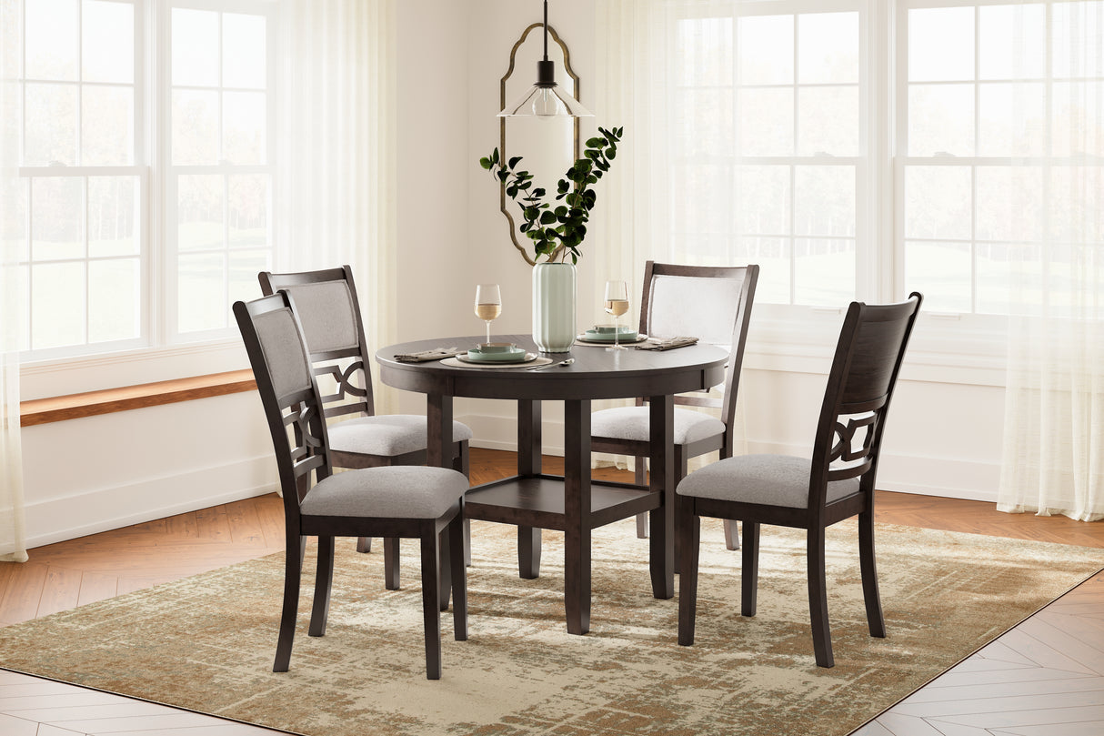 Mega Furniture - Ashley Furniture - Langwest Dining Room - Dining Room Table Set (5/CN) / Brown - D422-225