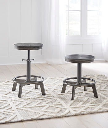 Mega Furniture - Ashley Furniture - Torjin Dining Room - Counter Height Stool (Set of 2) / Gray - D440-324X2