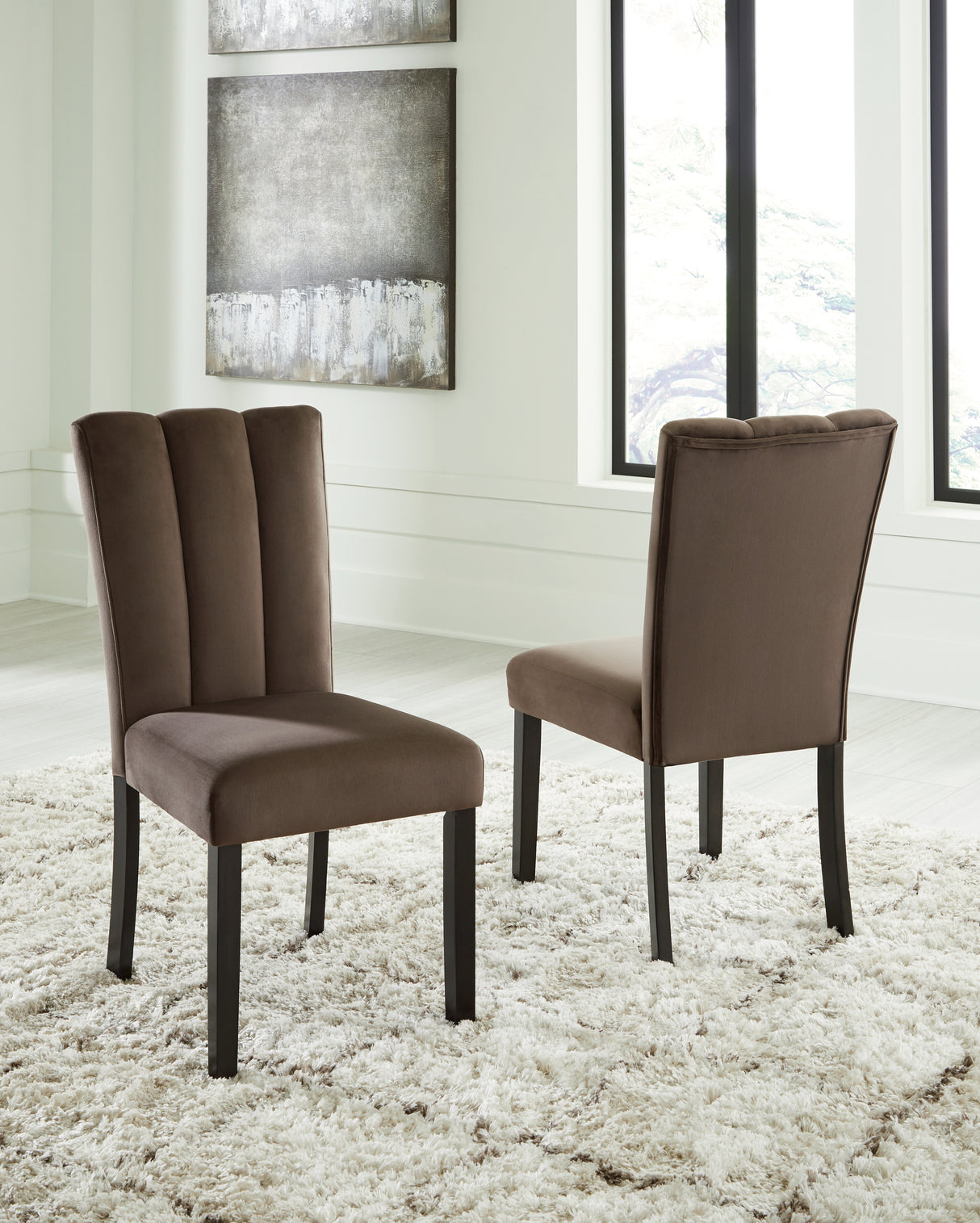 Mega Furniture - Ashley Furniture - Jeshina Dining Chair (Set of 2) - Dining Chair (Set of 2) / Mocha - PCD581-01X2
