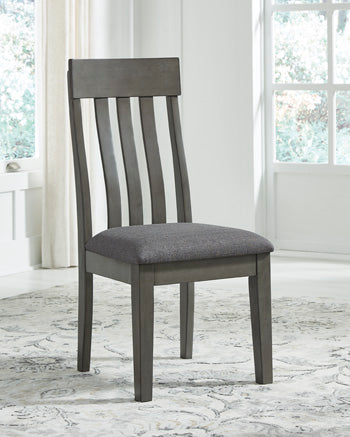 Mega Furniture - Ashley Furniture - Hallanden Dining Room - Dining Chair (Set of 2) / Two-tone Gray - D589-01X2