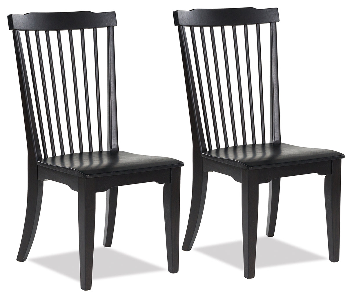 Mega Furniture - Ashley Furniture - Brenkerton Dining Chair (Set of 2) - Dining Chair (Set of 2) / Black - PCD591-01X2