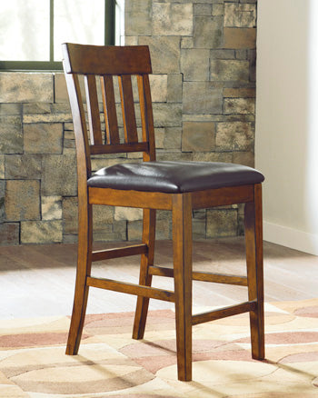 Mega Furniture - Ashley Furniture - Ralene Dining Room - Counter Height Bar Stool (Set of 2) / Medium Brown - D594-124X2