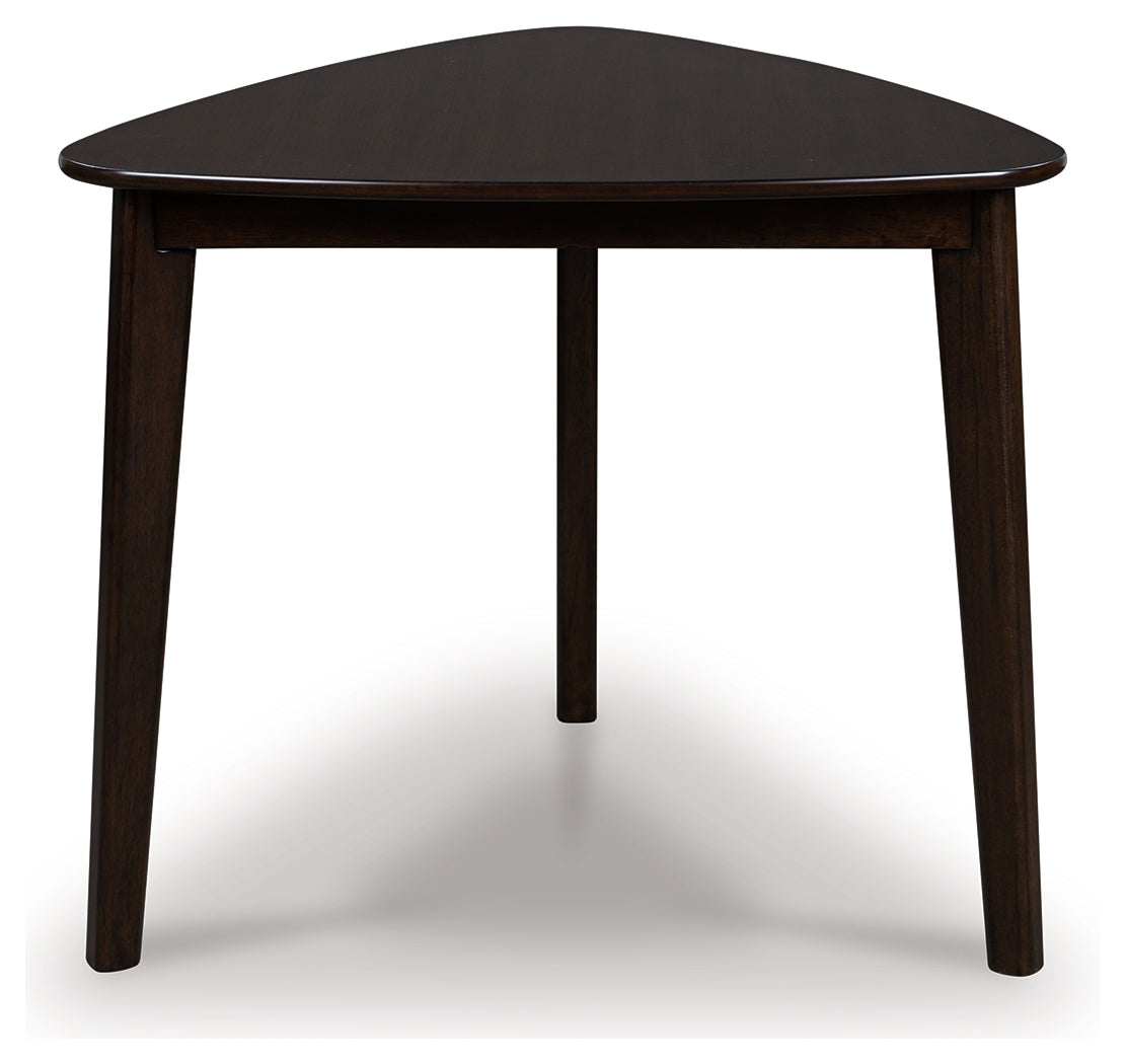 Mega Furniture - Ashley Furniture - Mallenette Dining Table - Triangle Dining Room Table / Merlot - PCD607-16