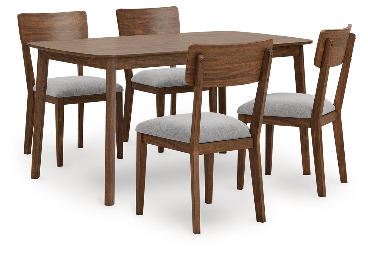 Mega Furniture - Ashley Furniture - Tameride Dining Table and 4 Chairs (Set of 5) - Dining Room Table Set (5/CN) / Brown - PCD609-225