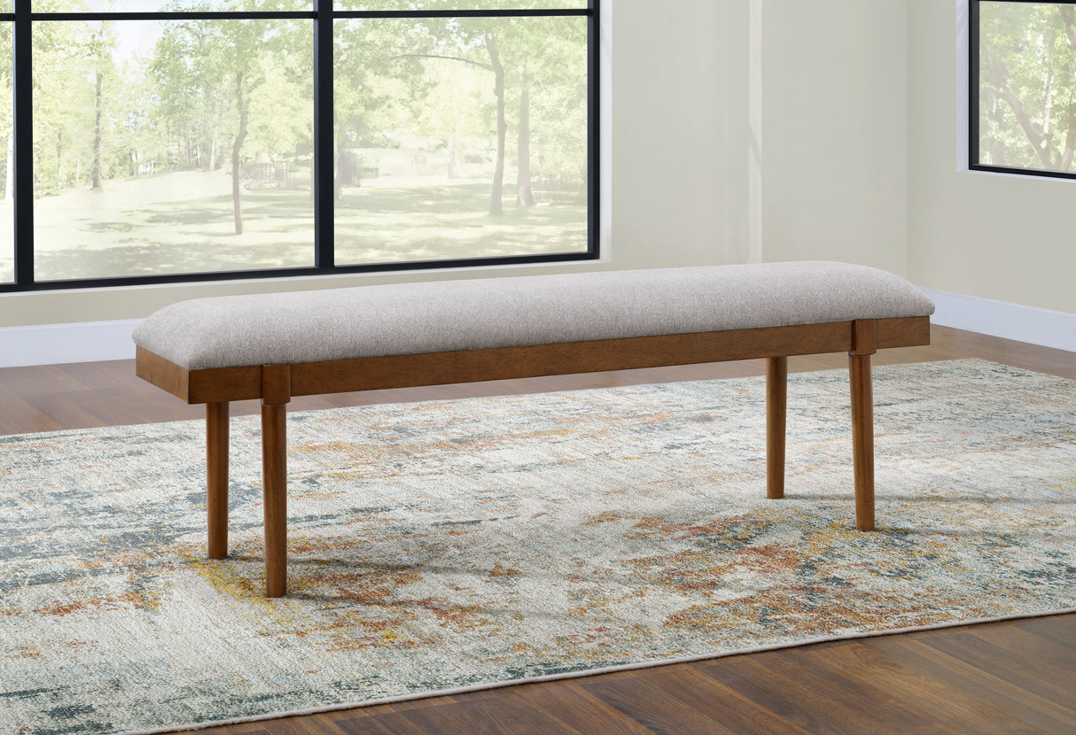 Mega Furniture - Ashley Furniture - Lyncott Dining Room - Large UPH Dining Room Bench / Gray/Brown - D615-00