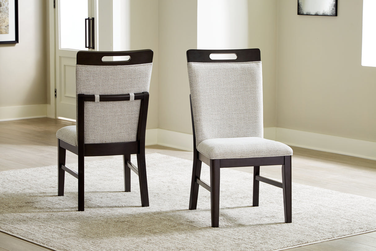 Mega Furniture - Ashley Furniture - Neymorton Dining Room - Dining Chair (Set of 2) / Dark Grayish Brown - D618-01X2