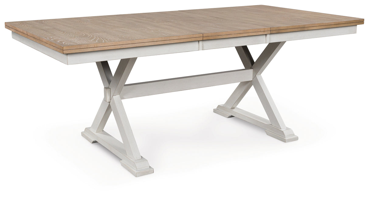 Mega Furniture - Ashley Furniture - Purlaney Dining Butterfly Extension Table - RECT DRM Butterfly EXT Table / Antique White/Natural - PCD627-35