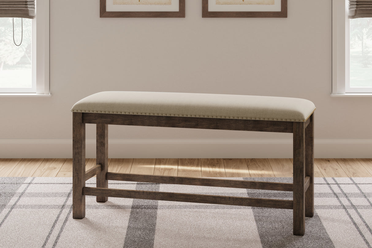 Mega Furniture - Ashley Furniture - Moriville Dining Room - Double UPH Bench (1/CN) / Beige - D631-09