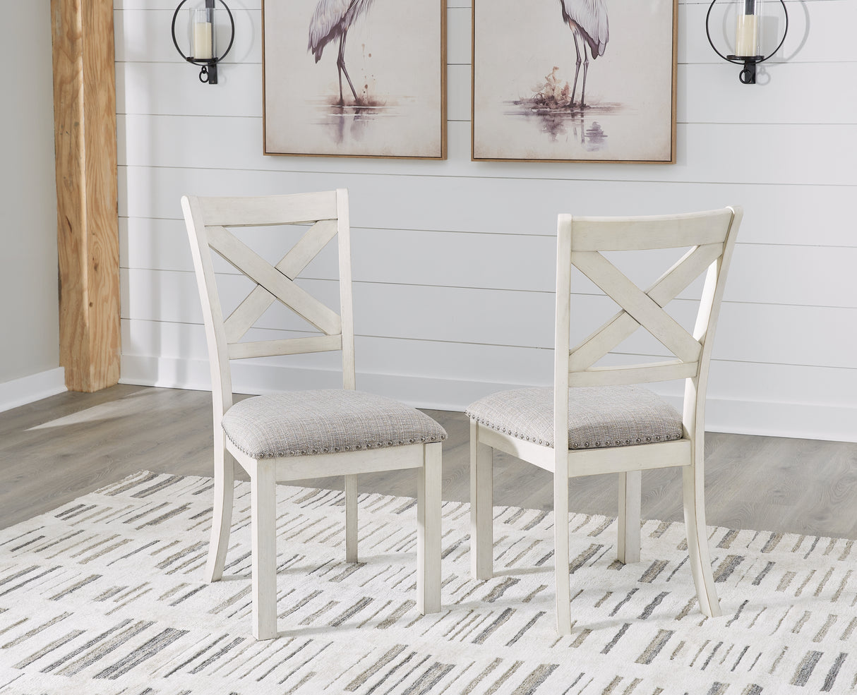 Mega Furniture - Ashley Furniture - Robbinsdale Dining Room - Dining Chair (Set of 2) / Antique White - D642-01X2