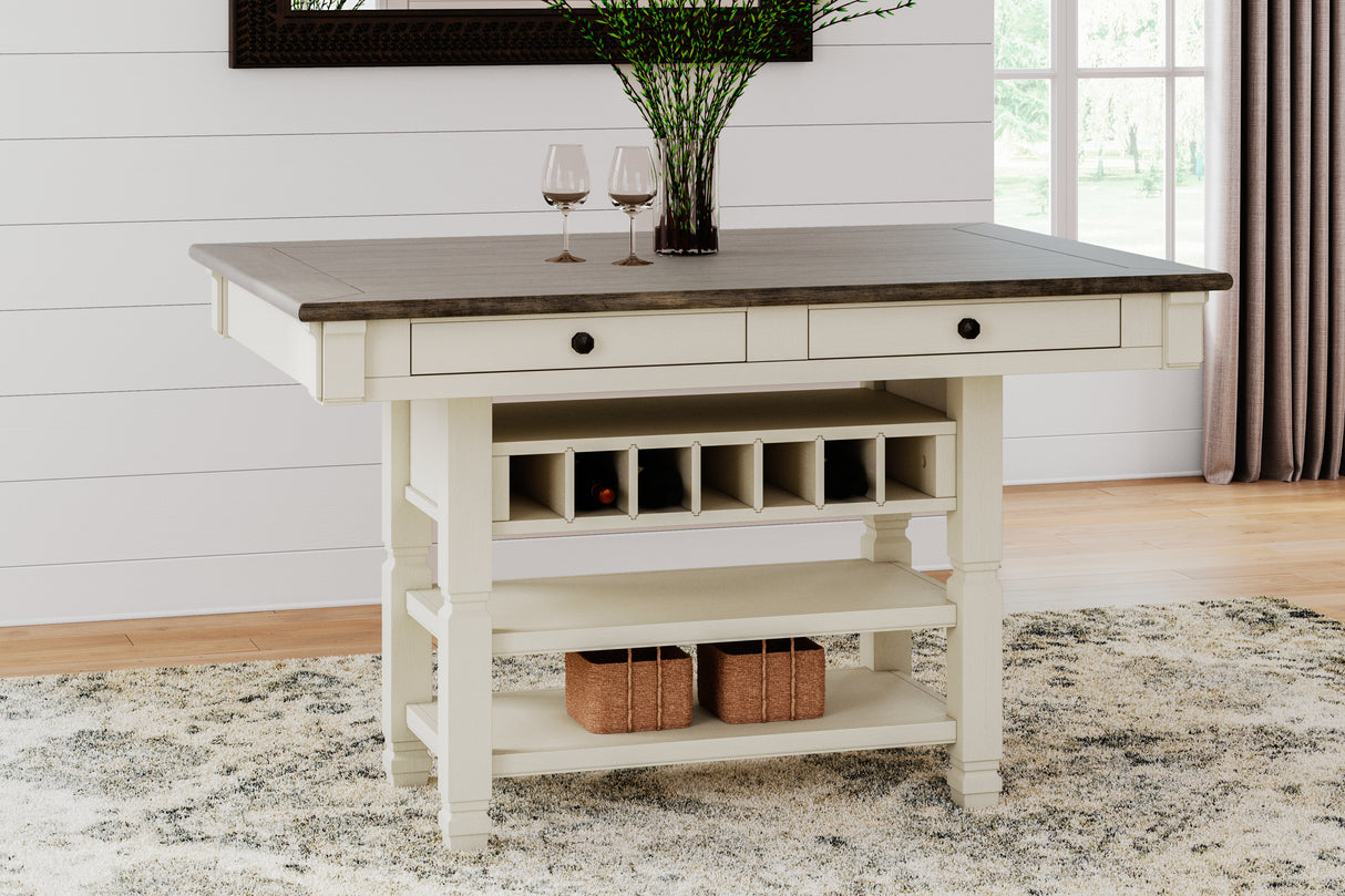 Mega Furniture - Ashley Furniture - Bolanburg Dining Room - RECT Dining Room Counter Table / Two-tone - D647-32