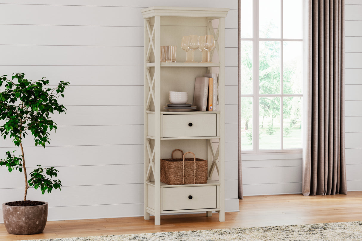 Mega Furniture - Ashley Furniture - Bolanburg Dining Room - Display Cabinet / Antique White - D647-76