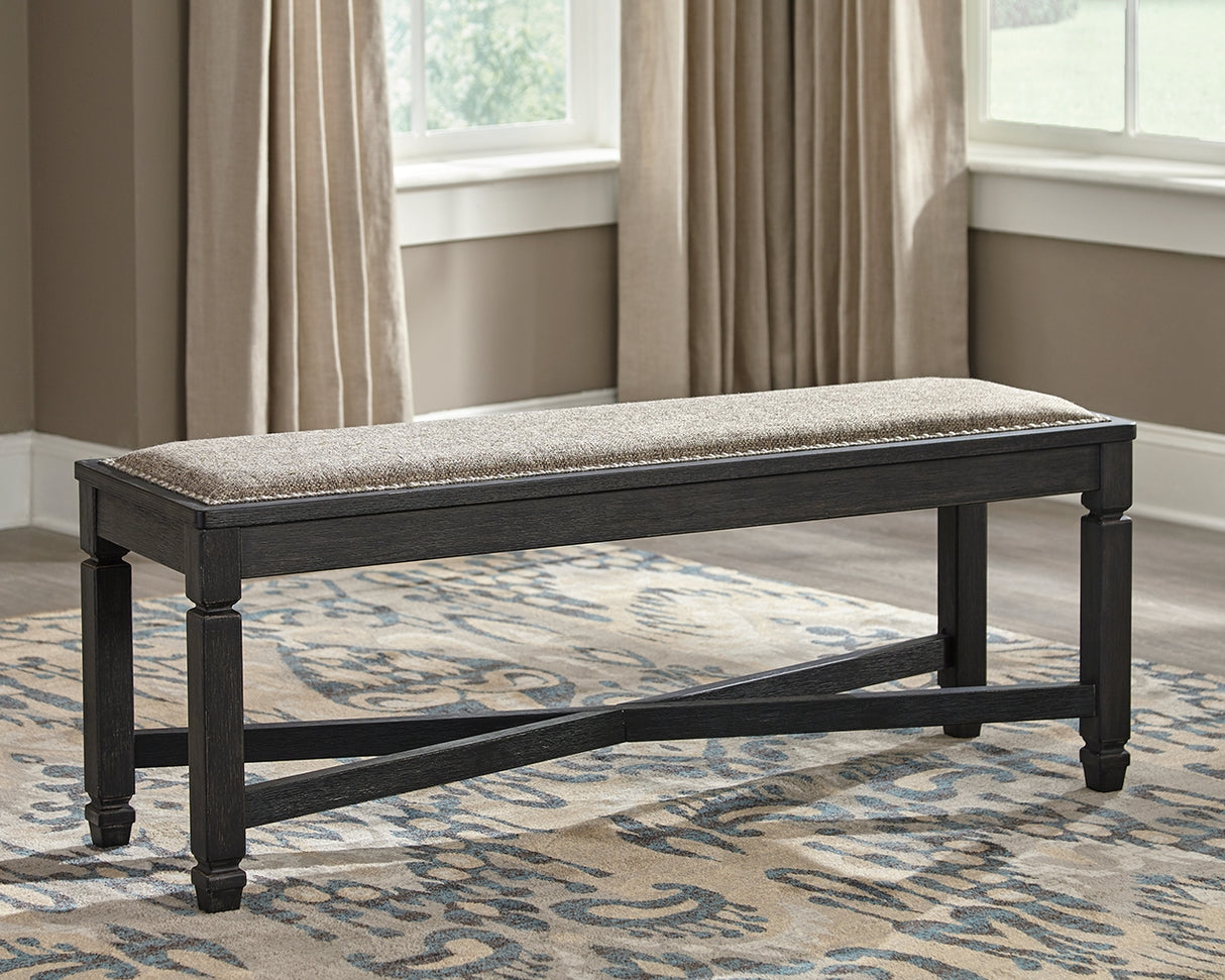 Mega Furniture - Ashley Furniture - Tyler Creek Dining Room - Upholstered Bench / Black/Grayish Brown - D736-00